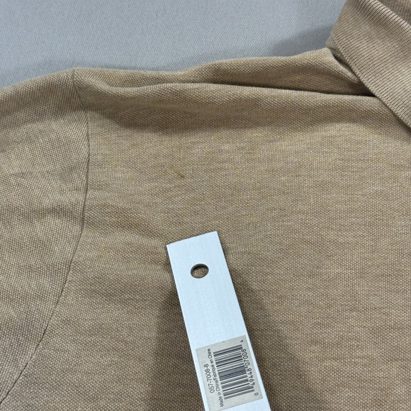 Polo Ralph Lauren Polo Shirt Men's XL Beige‎ Classic Fit Short Sleeve Small Pony - Picture 8 of 8